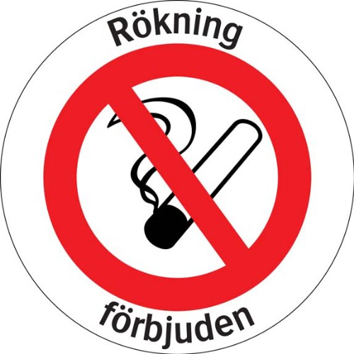 Golvdekal rökning förbjuden