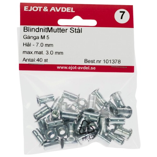 Blindnitmutter EUROSERT stål SB-pack
