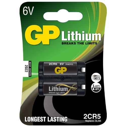 Lithiumbatteri GP 6 V 2CR5