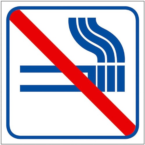 Skylt symbol rökning förbjuden